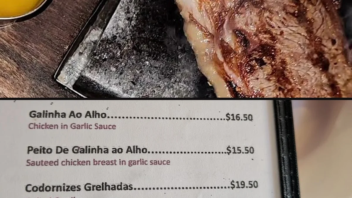 Seafood dishes on a white table
