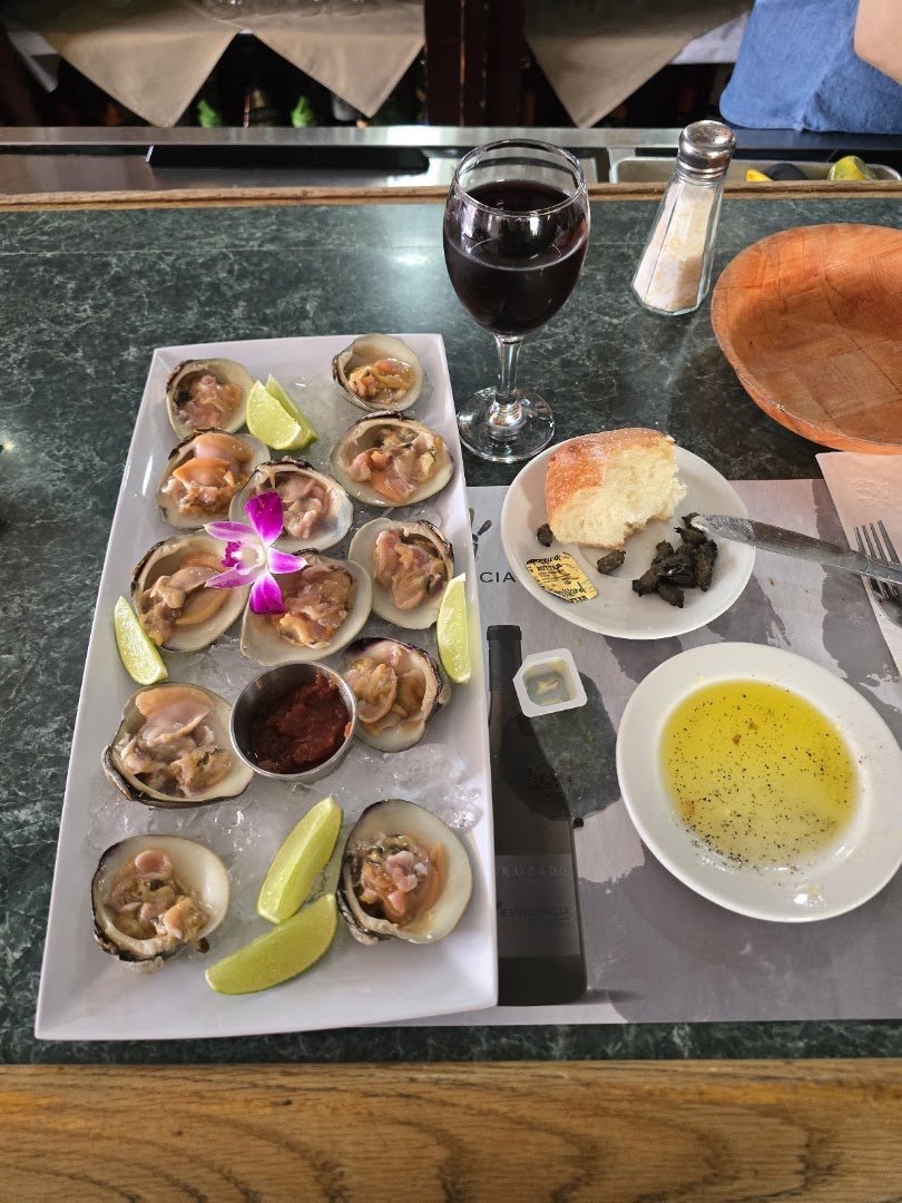 Plates of Portuguese and American fare