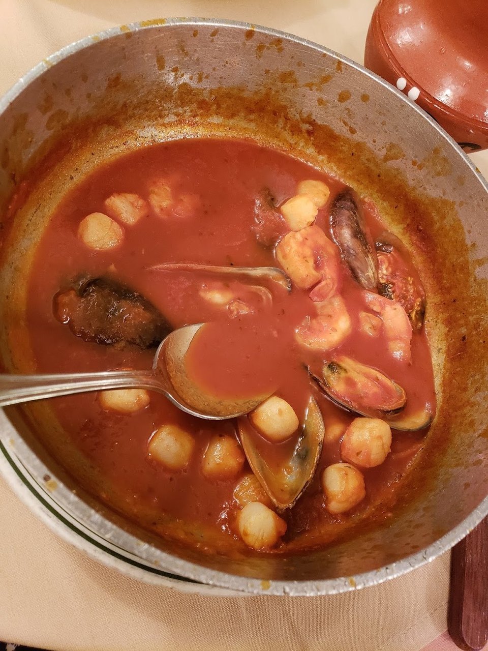 Shellfish Bouillabaisse in Green or Red Sauce